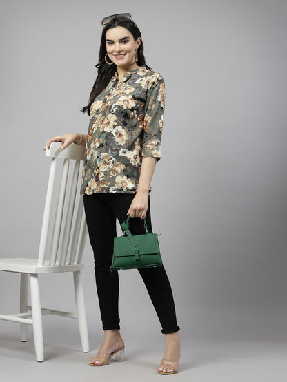 "Chic Comfort: Elevate Your Style with our Trendy Kurta-Style Top"