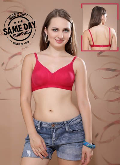2 Pack Comfy padded non wired t shirt bra