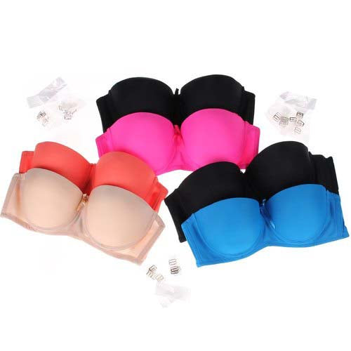 2 pack demi cup padded wired push up bra