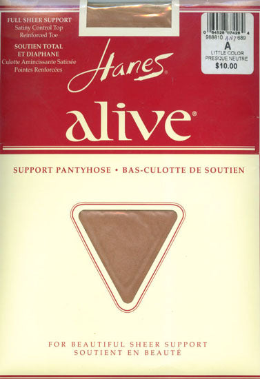 Hanes Alive Full Support Control Top Pantyhose(Sold Out)