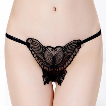 LEG AVENUE Butterfly Shaped Open Crotch G-String(sold out)
