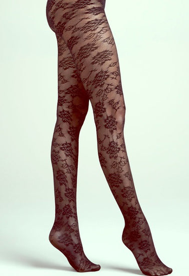 Ladies Off Black Lace Pantyhose(sold out)