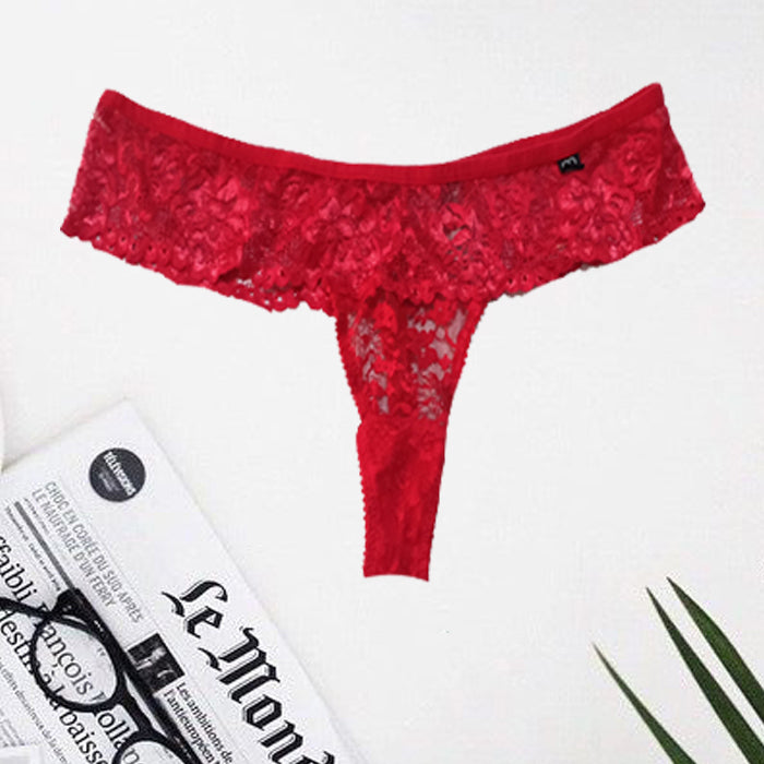Lovehoney Plus Size Red Lace Thong In XL(Sold Out)