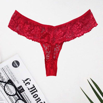 Lovehoney Plus Size Red Lace Thong In XL(Sold Out)
