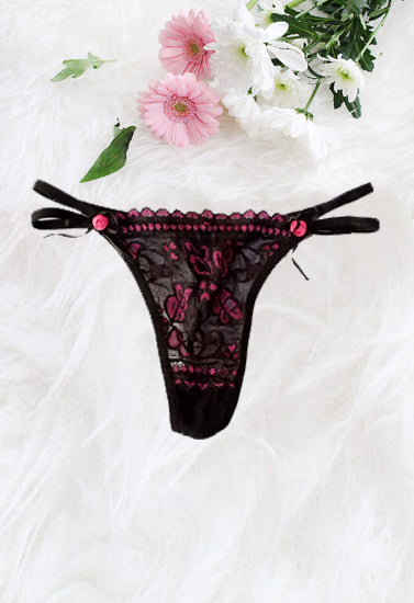NAWEILI Tempting Pink Tone Lace G-String(Sold Out)