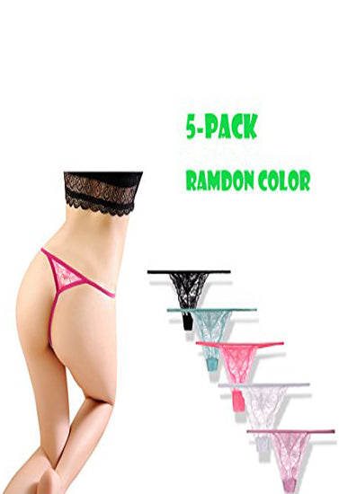 Sexy G-String Thong Panty Underwear Pack Of 5
