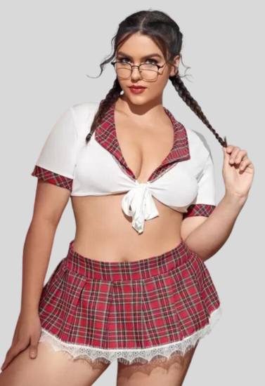 Schoolgirl Sweetheart Roleplay Costume Set