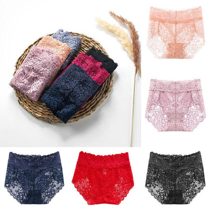Sexy Lace High Waist Underwear Pack (of 5)