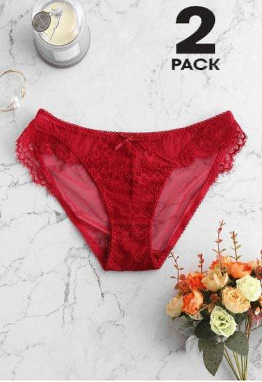 Women's 2-Pack Ultra Sexy Lace Brief Panties