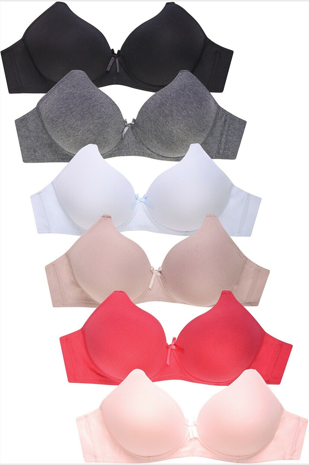 2 Pack No Wire Full Cup Light Padded bra