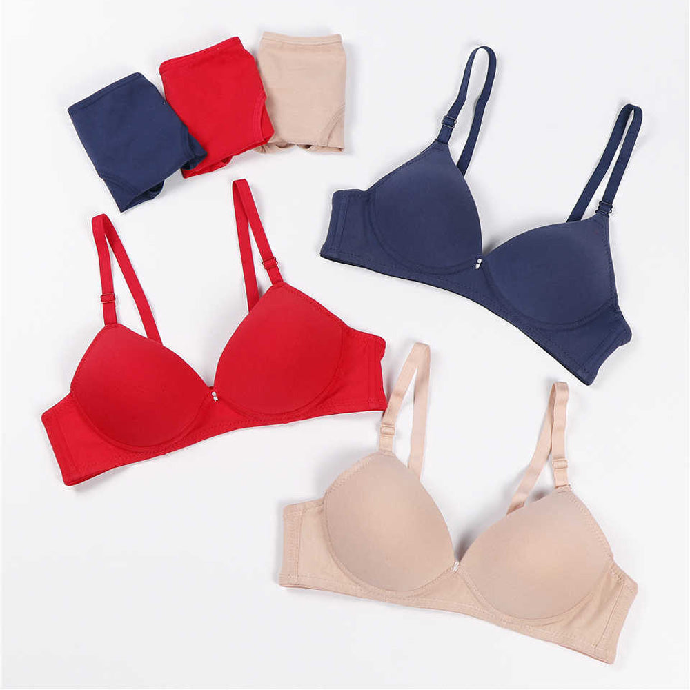 Pack of 3 Female Seamless Padded wire free Bra